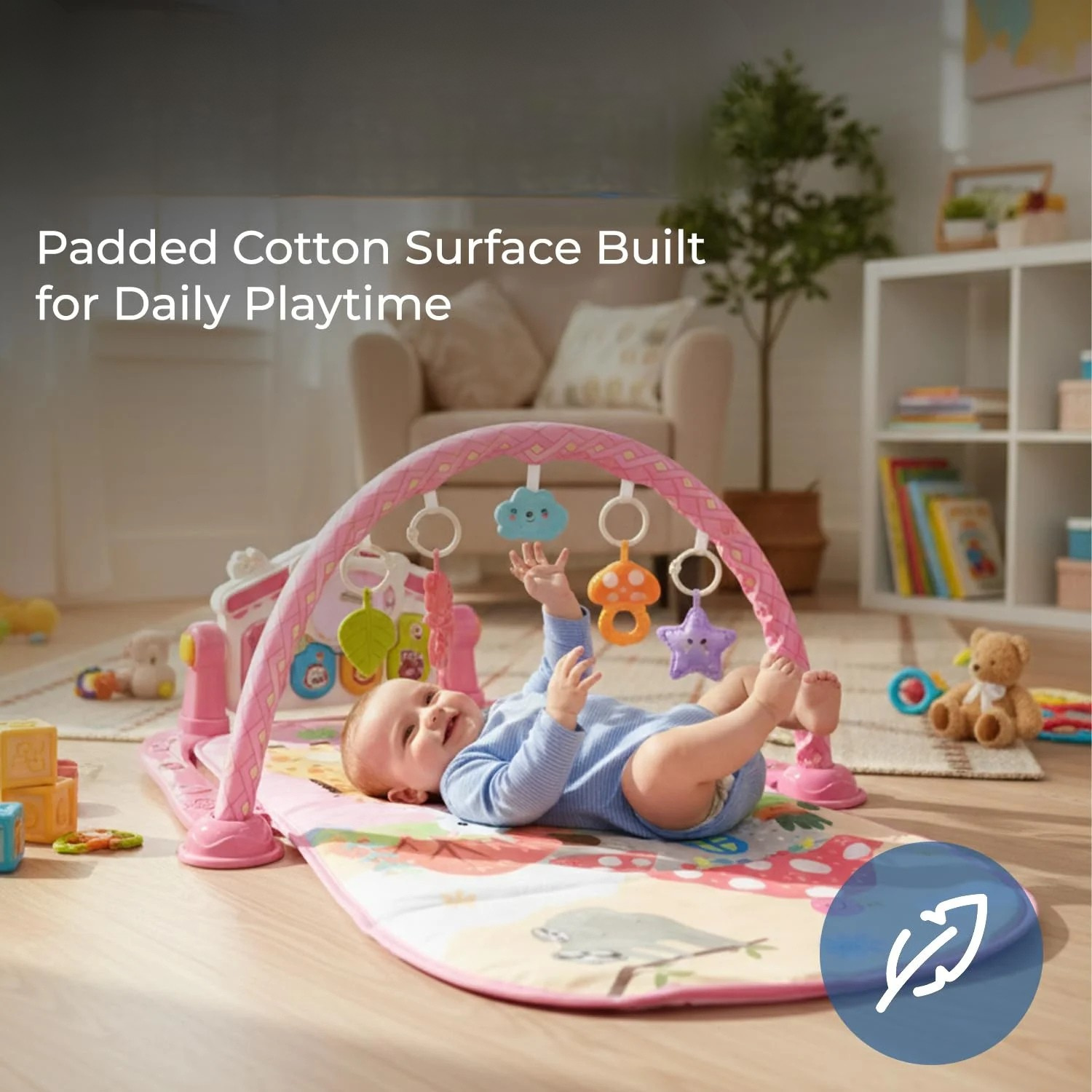 All-in-One Baby Play Gym & Mat — Fun, Learning & Growth in One!